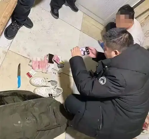 献县一男子持刀抢劫被警方抓获