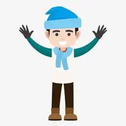 卡通冬季可爱男生人物素材图片素材其他格式下载动漫人物大全