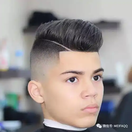 欧美最新侧推渐变男士发型