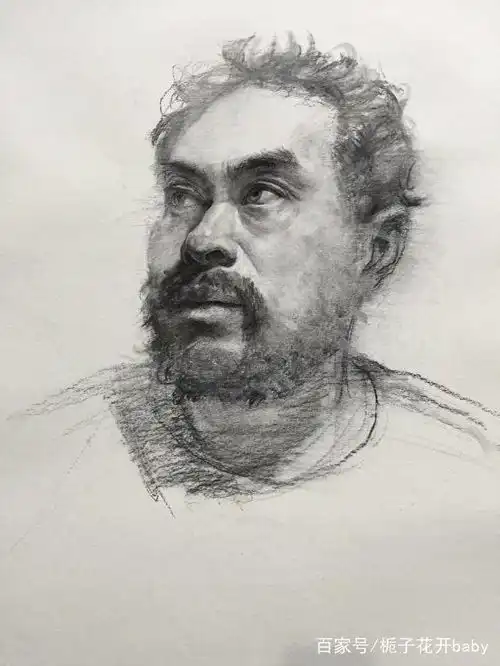 炭条素描头像教学,能画成这样什么央美清华美院随便过