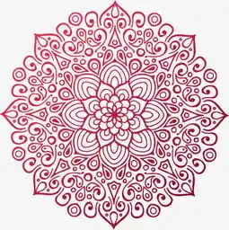 红色曼陀罗素材图片免费下载高清装饰图案psd千库网图片编号5460723