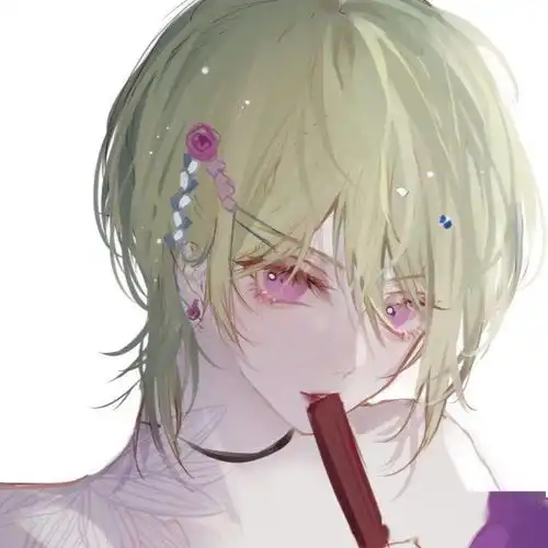 动漫女生头像想带你去吃烤紫薯,然后对你说我紫薯与你