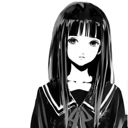 黑色丧系女生头像大全孤独黑暗系女生头像伤感头像女生