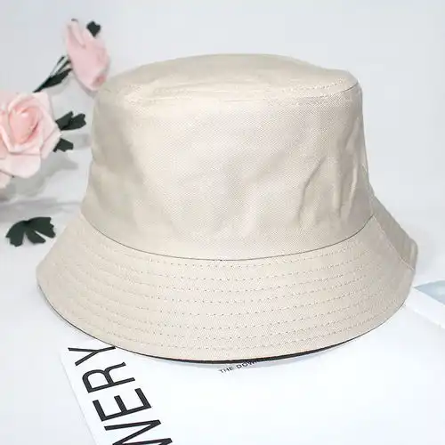 夏天纯棉男女渔夫帽情侣帽子韩版ins风百搭渔夫帽学生盆帽防晒