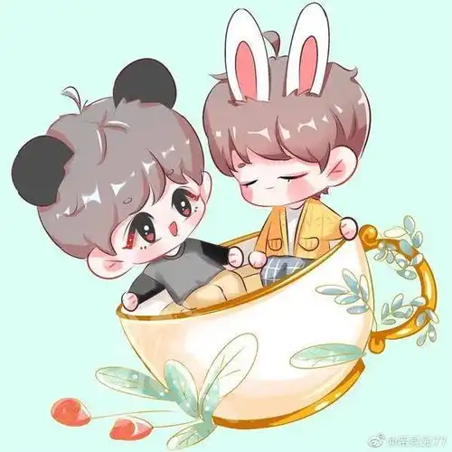 肖战动漫版一好阔爱啊,我的同担超厉害