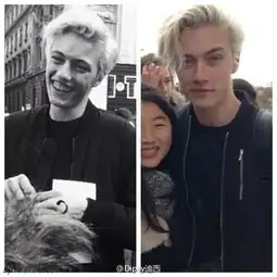 16岁银发男模晒腹肌性感诱惑露牙龈秒变逗比组图