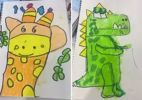 逼自闭症儿子学画1年后,握不住筷子的他竟能画好自画像