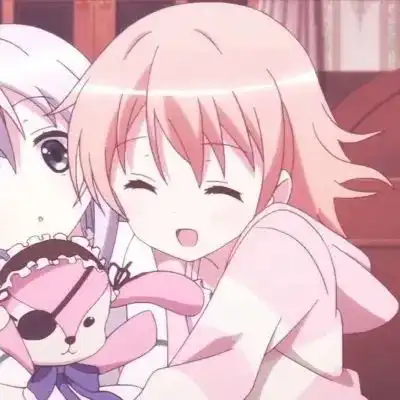 可爱卡通闺蜜动漫头像2.啵啾