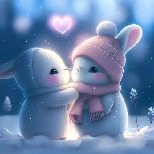 可爱呆萌的兔子头像