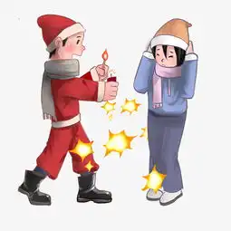 调皮男孩新年恶作剧图图片素材其他格式下载动漫人物大全