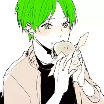 绿头发动漫头像高清男二次元绿色头发男生头像