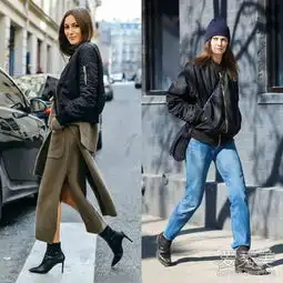 飞行员夹克烂大街了学学街拍搭配