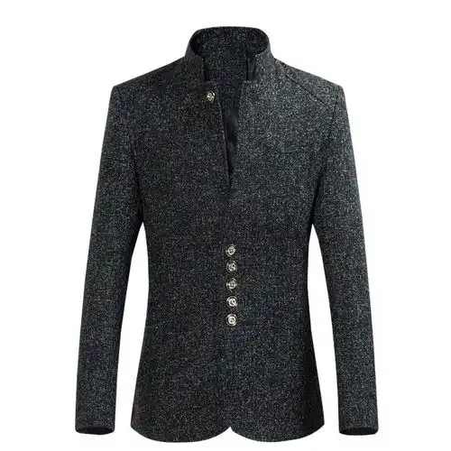 奔三奔四的男人,别整天运动装的,穿这样的中式西装更有男人味