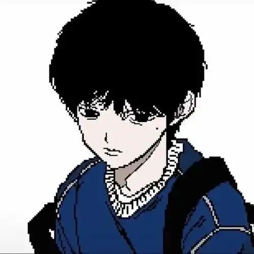 像素风动漫男头哈利路亚