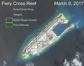 外媒发布南沙最新照展示中国不动航母