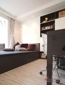 单身男人低调黑白简约公寓