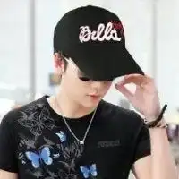 带鸭舌帽男生头像黑白微信头像图片大全