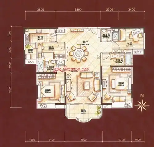 帝景华苑a3栋02单元平面帝景华苑户型图