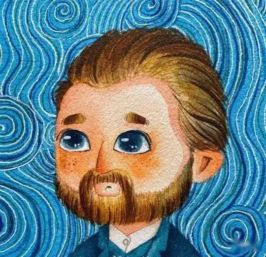 世界名画手绘头像,第一眼就爱了