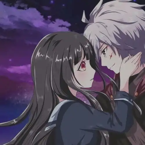 动漫情侣头像你好好发光,我好好努力