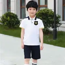 2019年夏季潮流时尚校园风校服园服时尚短袖舒适