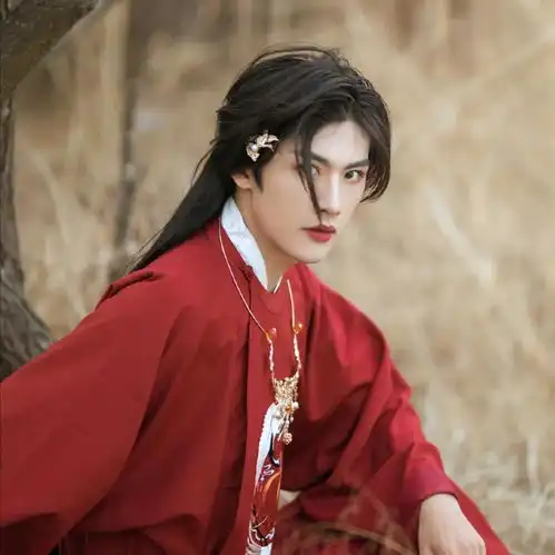 古风男生真人头像陌上少年,挥赋百折扇