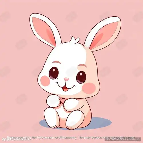 粉色可爱小兔子设计图卡通设计