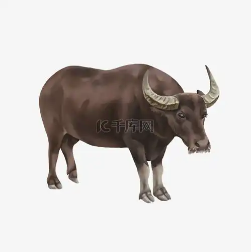 牧童水牛黄牛写实水牛绘画素材图片免费下载千库网