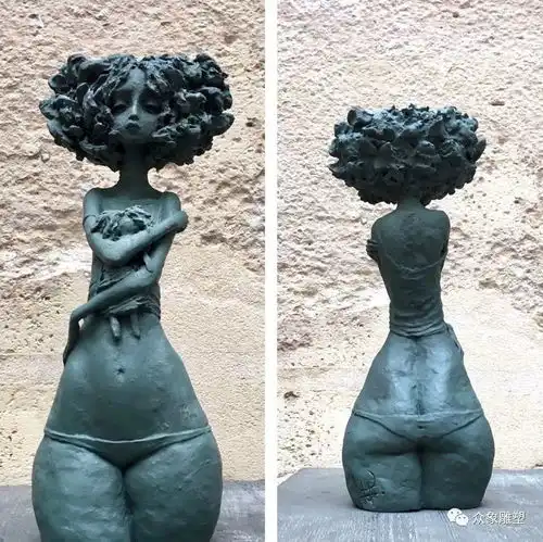 valeriehadida特立独行的女性青铜雕塑
