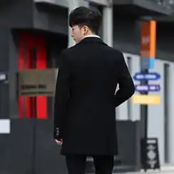 大货已备已质检品质毛呢大衣男呢子风衣外套西装男a1127611p125