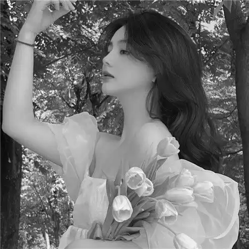 唯美女生黑白头像图片,不可错过的神秘魅力