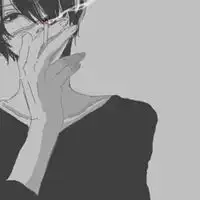 抽烟男头像高清漫画吸烟的男生头像