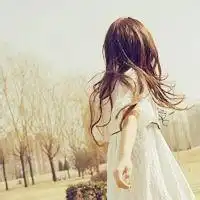 唯美长发女生背影头像