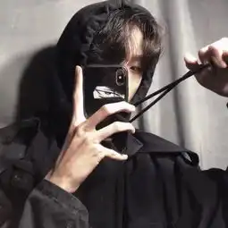 2019男生黑白头像帅酷时尚时间会遗忘一切