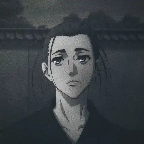 黑白动漫男头,我不敢喝醉,因为无人接