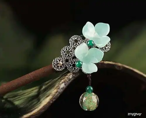 12星座专属古风发簪水瓶座是紫色花,双子座是红色玛瑙石