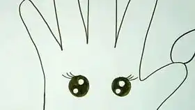 用手掌就可以创作的手形添画不会画画也没有关系哦有颜料和手掌就可以一趣亲子绘画创意教程