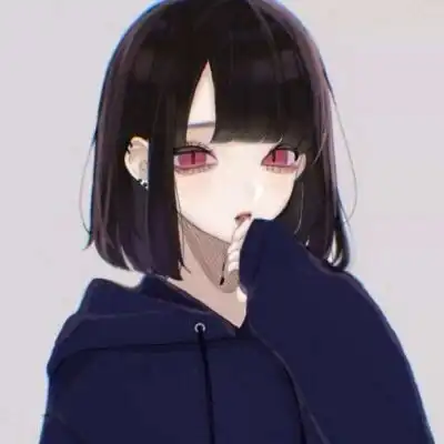 短发动漫头像女生高冷手绘帅气短发女生精致头像