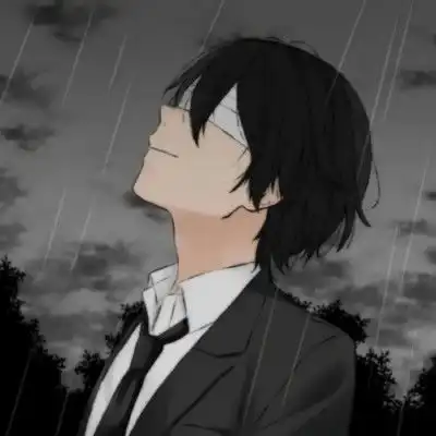 帅气高冷动漫男头忧郁