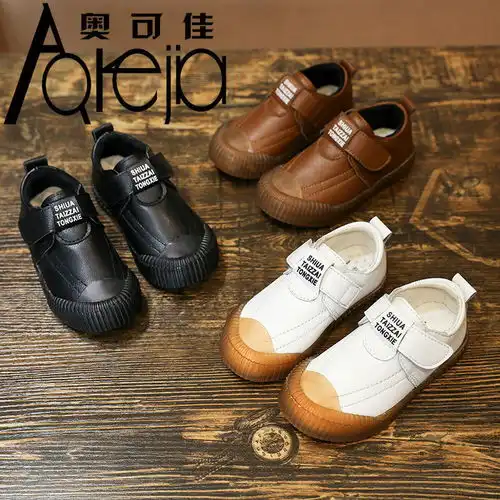 男童皮鞋黑色英伦风小男孩学生2019秋季1儿童宝宝软底圆头3演出鞋