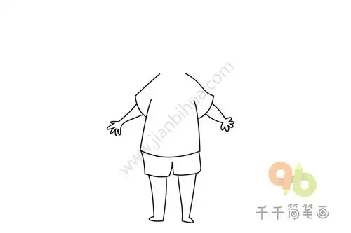 儿童学画小男孩简笔画