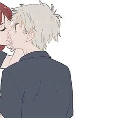 超级可爱的甜蜜情侣头像接吻