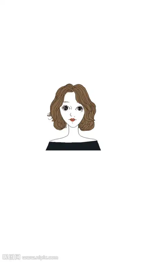 女孩自画像图片