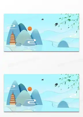 古风底图素材唯美无字高清横图下载熊猫办公