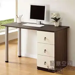 百意空间板式简约现代民用办公桌环保材质书桌sz098