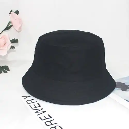 夏天纯棉男女渔夫帽情侣帽子韩版ins风百搭渔夫帽学生盆帽防晒