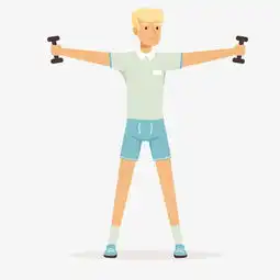 卡通手绘哑铃健身男孩图片素材其他格式下载动漫人物大全