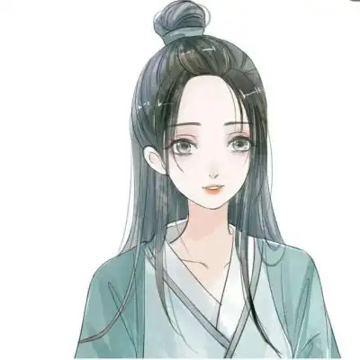 水彩头像女手绘人物头像高清图片