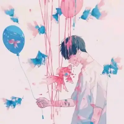 优质水彩动画男生头像顾森.