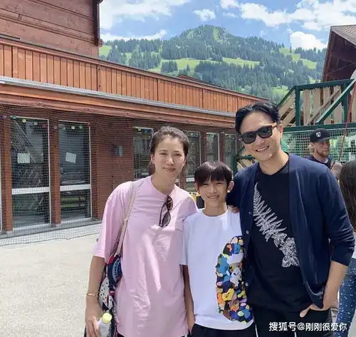 袁咏仪晒13岁儿子帅气滑雪照,网友却被他手上的石膏吸引了注意力